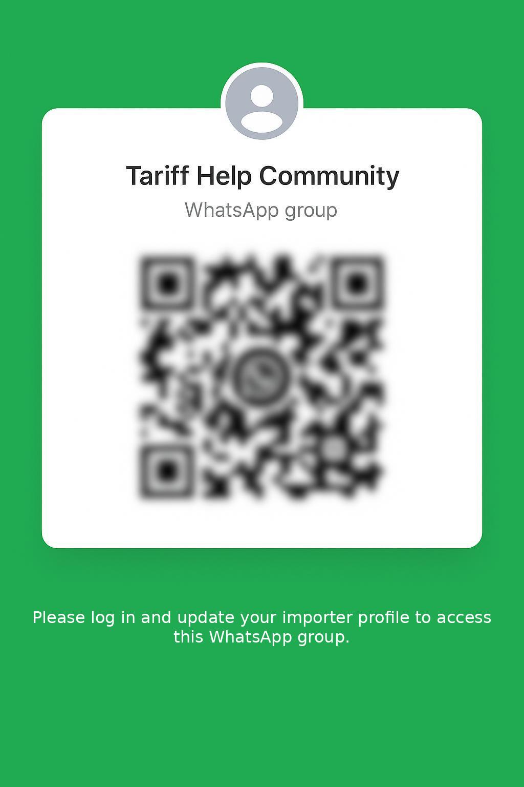 tariff-help-whatsapp-community-page